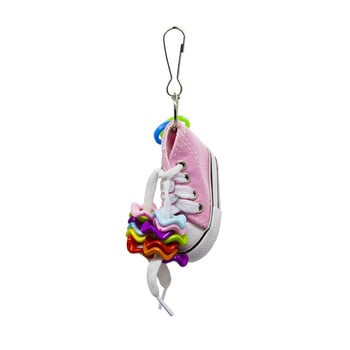 Parrot Claw Toy Bird Toy Mini Canvas Shoe Acrylic Wave Canvas Canvas Claw Foot Grab Hand Pet Bird διακόσμηση Διακόσμηση εξωτερικού χώρου