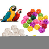 10db Elsődleges szín Sepak Takraw Papagáj rágójáték labda Kisállat Madár Láb/láb vakaró/láb játék kisállat rágójáték Sepak Takraw