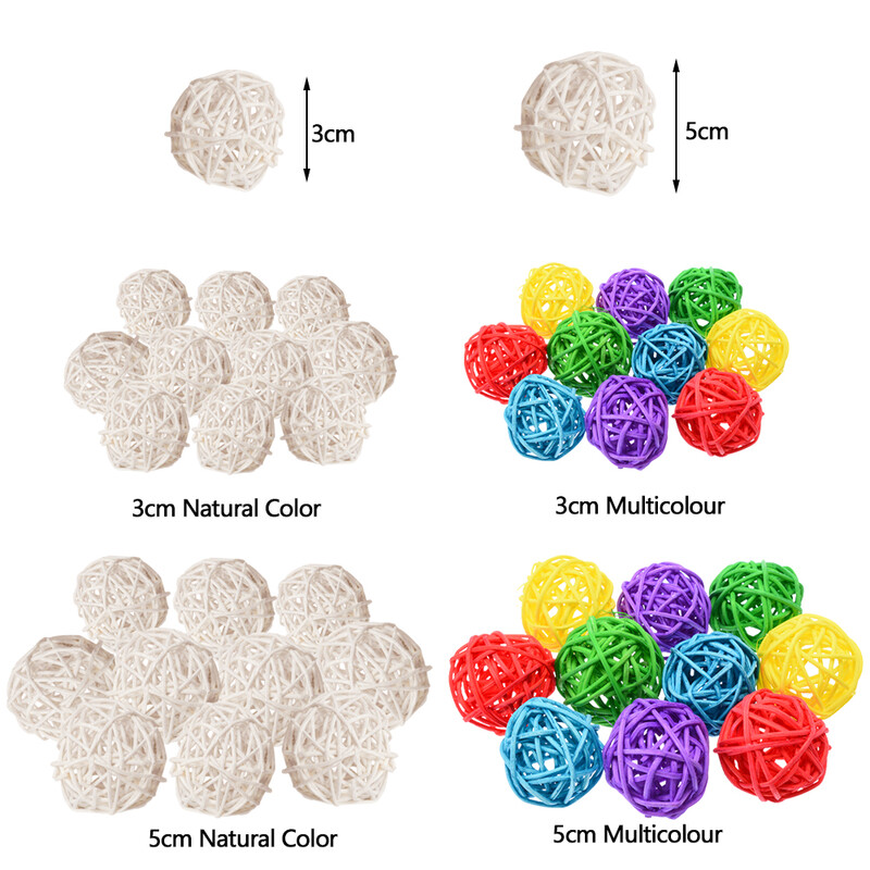 10db Elsődleges szín Sepak Takraw Papagáj rágójáték labda Kisállat Madár Láb/láb vakaró/láb játék kisállat rágójáték Sepak Takraw