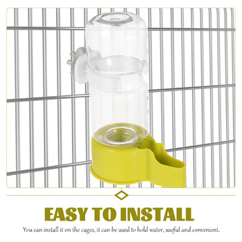 Bird Cage Water Feeder Automatic Dispenser Parrot Drinker Food Container