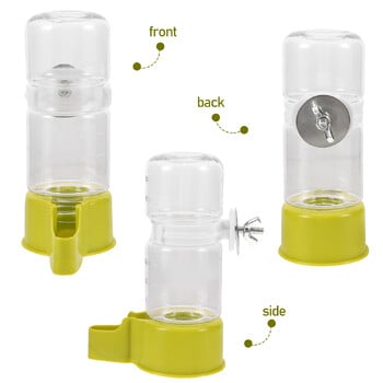 Bird Cage Water Feeder Automatic Dispenser Parrot Drinker Food Container