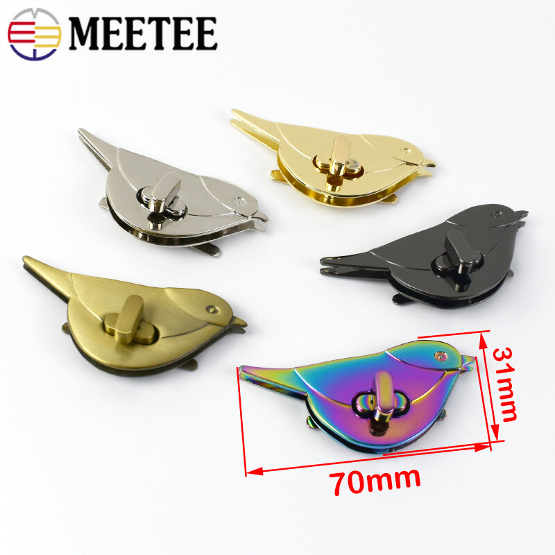Meetee 1-5 ks 31*70 mm otočné kovové pracky na kabelku, peňaženku, vták, dekoračnú sponu na tašky, zatváranie, západku, remeselný hardvér, príslušenstvo