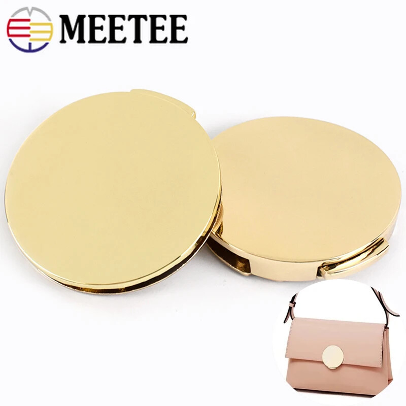 1/2 db Női táska zár csat fém csatos kézitáska zárás csavaros, elfordítható zárak pattintható kapcsok pénztárca láthatatlan kapcsos csatok Kiegészítők