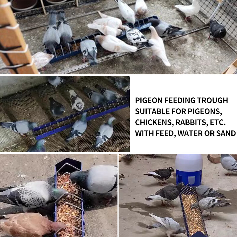 20cm/40cm Hrănitor de porumbei pentru păsări îngroșat, fântână pentru hrană pentru pui