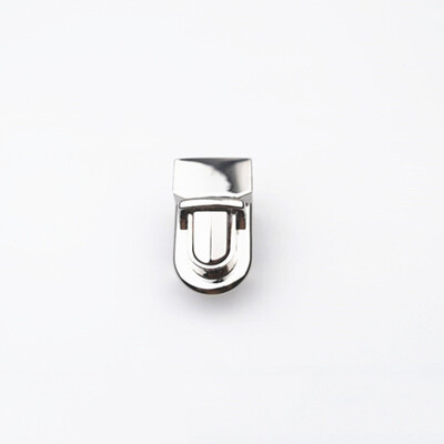 1db Fém tartós csatos nyelvzár Nyomós zár barkács kézitáska táska táska táska csomagtartó hardver záró táska alkatrészei tartozékok