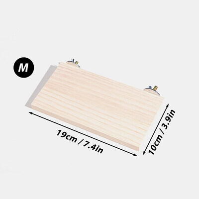 Suport din lemn Platformă Jucării pentru păsări Animale de companie Suport pentru papagali Bibani pentru hamster Accesorii pentru colivie pentru gerbili Soareci Jucării din lemn