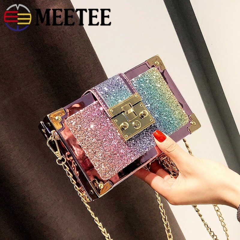 2/5 vnt. Meetee metalinis krepšys užsegamas užraktas rankinės užsegimai Užsegama sagtis „pasidaryk pats“ piniginė „Twist Turn“ Spynos Krepšiai Aksesuarai Keičiamos sagtys