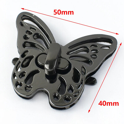 1-5db Meetee 49*40mm fém táska zár csat kézitáska dekoráció Forgatható zárak pénztárca bepattintható retesz Cserélje ki a tartozékokat