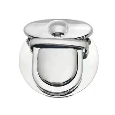 5 vnt pečių krepšys, pasukamas užraktas, metalinis užsegamas krepšio priedai, rankinės užsegami užsegimai „pasidaryk pats“ užsegamas užraktas piniginėms, 46*46 mm