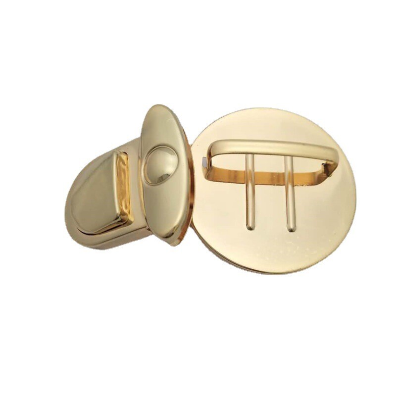 5 vnt pečių krepšys, pasukamas užraktas, metalinis užsegamas krepšio priedai, rankinės užsegami užsegimai „pasidaryk pats“ užsegamas užraktas piniginėms, 46*46 mm