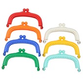 10 ks 8,5 cm Candy Arc živicový plastový rám na kabelku s otvorom Kiss Clasp Lock DIY šijacie tašky príslušenstvo