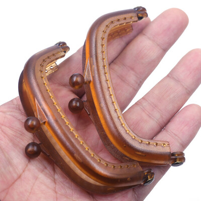 10 ks 8,5 cm Candy Arc živicový plastový rám na kabelku s otvorom Kiss Clasp Lock DIY šijacie tašky príslušenstvo