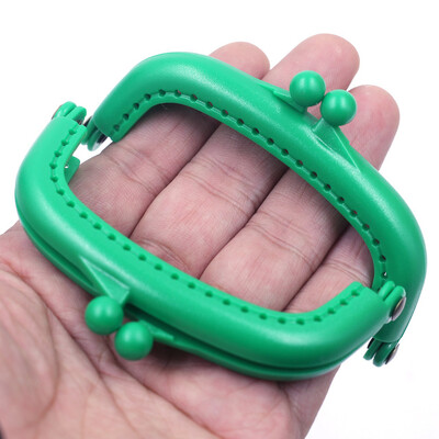 10 ks 8,5 cm Candy Arc živicový plastový rám na kabelku s otvorom Kiss Clasp Lock DIY šijacie tašky príslušenstvo