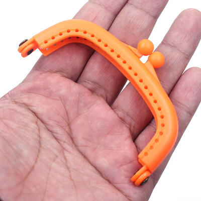 10 ks 8,5 cm Candy Arc živicový plastový rám na kabelku s otvorom Kiss Clasp Lock DIY šijacie tašky príslušenstvo
