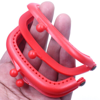 10 ks 8,5 cm Candy Arc živicový plastový rám na kabelku s otvorom Kiss Clasp Lock DIY šijacie tašky príslušenstvo