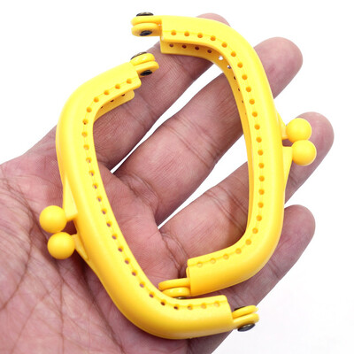 10 ks 8,5 cm Candy Arc živicový plastový rám na kabelku s otvorom Kiss Clasp Lock DIY šijacie tašky príslušenstvo