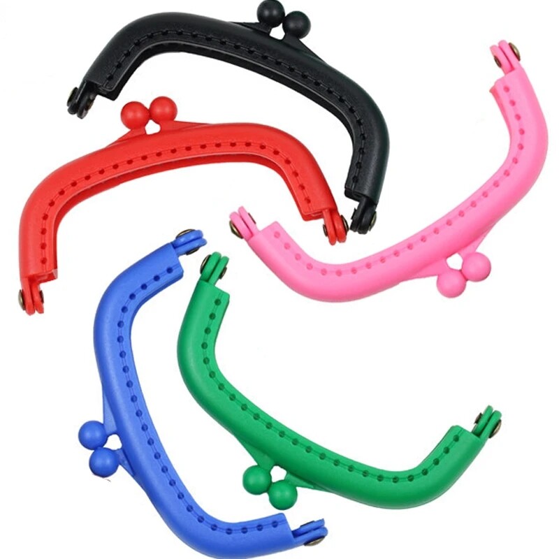 10 ks 8,5 cm Candy Arc živicový plastový rám na kabelku s otvorom Kiss Clasp Lock DIY šijacie tašky príslušenstvo