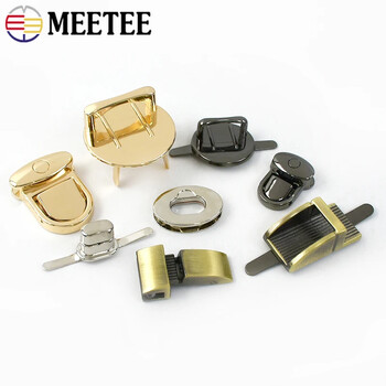 2 τμχ Meetee Luggage Mortise Lock Πόρπες Turn Twist Κλείσιμο Τσάντα Πορτοφόλι Hardware DIY Χειροποίητα πορτοφόλια μέρος Δερμάτινο αξεσουάρ χειροτεχνίας