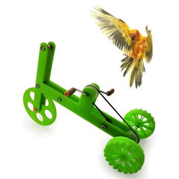 Funny Parrot Bike Παιχνίδι Πουλιά Εκπαίδευση Παιχνίδι Παιχνιδιού Εκπαιδευτικά διαδραστικά στηρίγματα για Parakeet Lovebird Pet Bird Toy