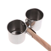 Nerūdijančio plieno paukščių papūgos lesyklėlė apvali aviary naminių gyvūnėlių ėdalo vandens šėrimo dubuo