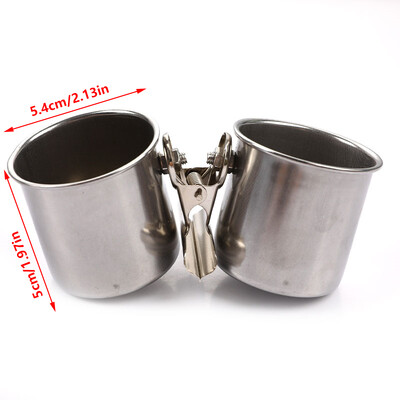 Nerūdijančio plieno paukščių papūgos lesyklėlė apvali aviary naminių gyvūnėlių ėdalo vandens šėrimo dubuo