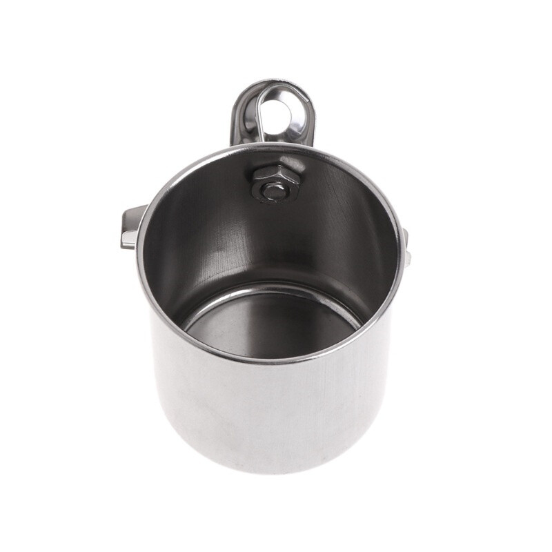 Nerūdijančio plieno paukščių papūgos lesyklėlė apvali aviary naminių gyvūnėlių ėdalo vandens šėrimo dubuo