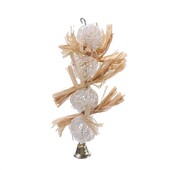 Rágójáték kisállat madarak számára Papagáj ara afrikai szürke törpepapagáj papagáj Kakasok Conure Lovebird Bites lengőketrec játékok