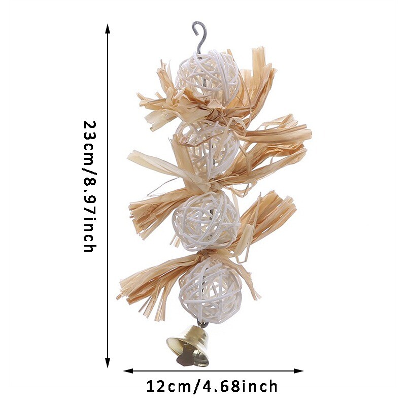 Rágójáték kisállat madarak számára Papagáj ara afrikai szürke törpepapagáj papagáj Kakasok Conure Lovebird Bites lengőketrec játékok