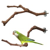 Κλουβί Πέρκες Pet Budgie Wood Parrot Bird Stand κλαδί δέντρου Κρεμαστά παιχνίδια