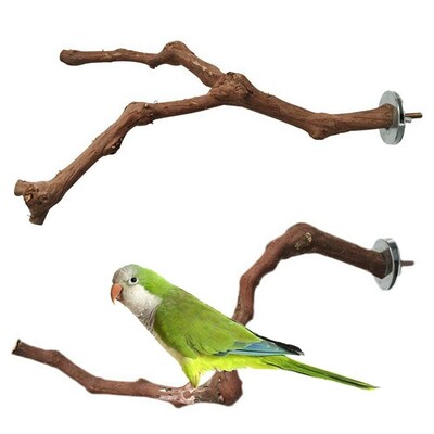 Ketrec ülőrudak Pet Budgie Fa papagáj madárállvány faágak függő játékok