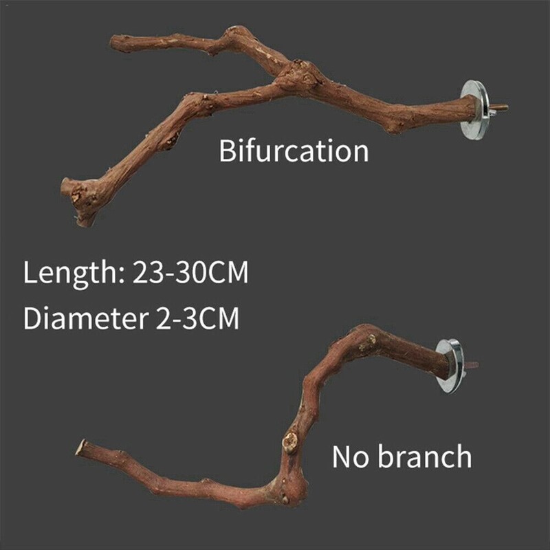 Κλουβί Πέρκες Pet Budgie Wood Parrot Bird Stand κλαδί δέντρου Κρεμαστά παιχνίδια