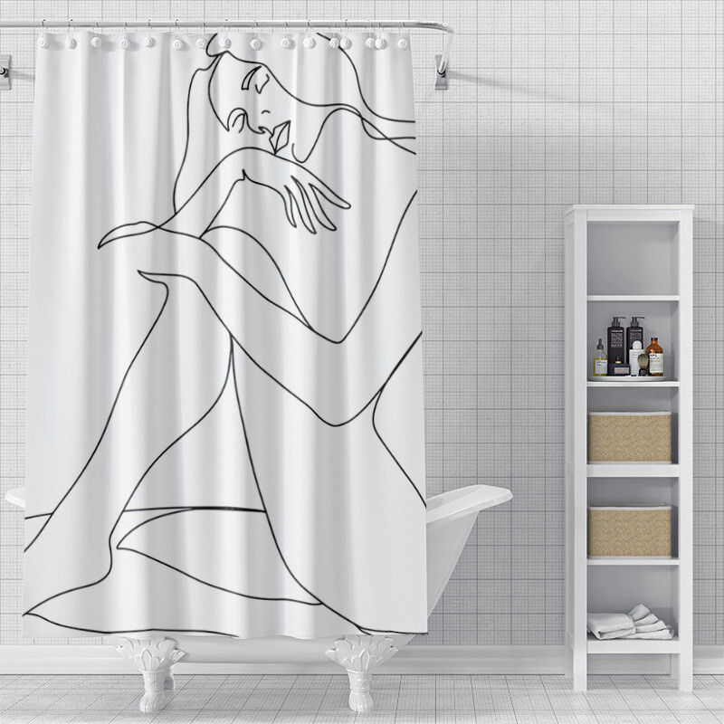 Tarpvalstybinis pristatymas pusiau valdomas Amazon AliExpress saulės sistemos dušo užuolaidų komplektas erdvės vonios pertvara, atspari vandeniui