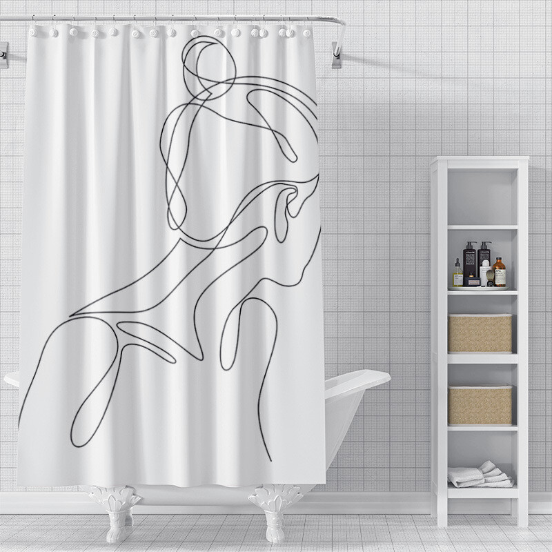 Tarpvalstybinis pristatymas pusiau valdomas Amazon AliExpress saulės sistemos dušo užuolaidų komplektas erdvės vonios pertvara, atspari vandeniui