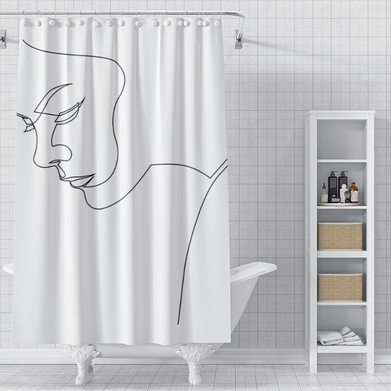 Tarpvalstybinis pristatymas pusiau valdomas Amazon AliExpress saulės sistemos dušo užuolaidų komplektas erdvės vonios pertvara, atspari vandeniui