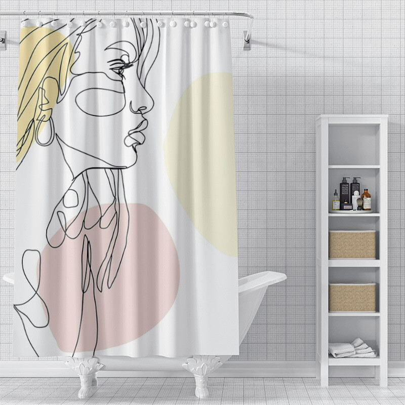 Tarpvalstybinis pristatymas pusiau valdomas Amazon AliExpress saulės sistemos dušo užuolaidų komplektas erdvės vonios pertvara, atspari vandeniui