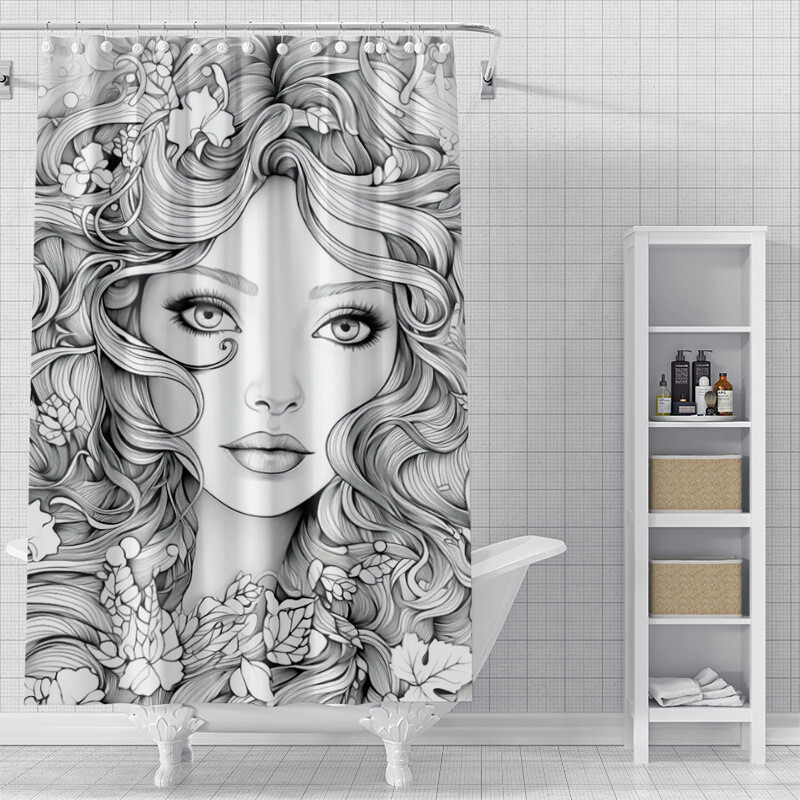 Tarpvalstybinis pristatymas pusiau valdomas Amazon AliExpress saulės sistemos dušo užuolaidų komplektas erdvės vonios pertvara, atspari vandeniui