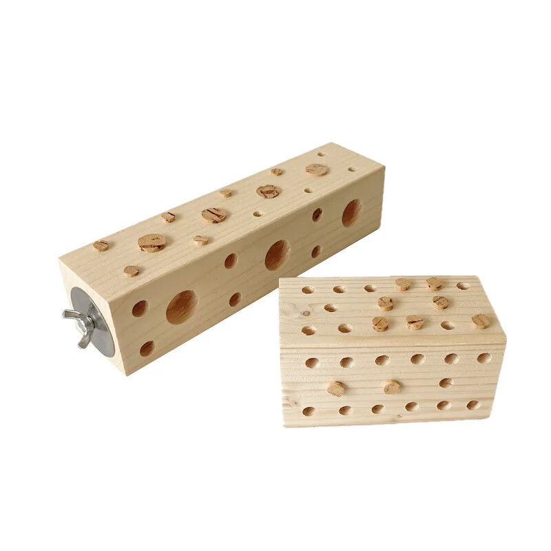 Papūgos paukščių kramtymo žaislas Papūgos narvelio žaislai Natūralaus medžio krūminis kabantis žaislas banguotoms papūgoms Papūgos paukščių dresavimui stovintys žaislai reikmenys