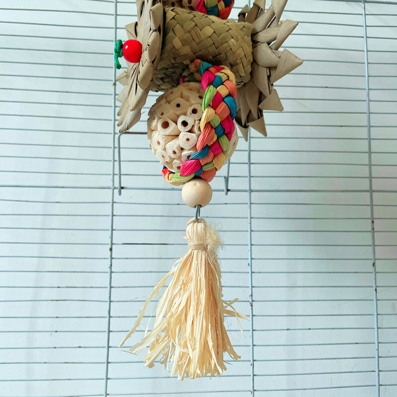 Papagájjátékok Madárrágó Táplálékszerző játékok egyetlen növényi szárral és gyökerekkel Ketrec tartozékok Fogcsikorgatás Rejtvény rágójátékok