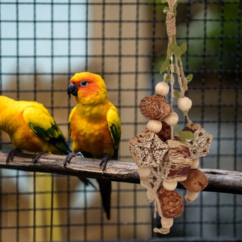 Parrot Supplies Cage Bite Training Perch Tearing Toy String Bird Chewing Toy for Parakeets Lovebird Budgie Cockatoos Conures