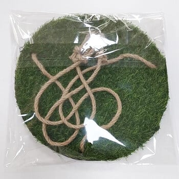 Bird Swing For Parakeets, Bird Grass Swing Mat, Parrot Cage αιώρα με ρυθμιζόμενο σχοινί, άγκιστρο και χαλάκι γρασίδι, παιχνίδια αναζήτησης τροφής πουλιών