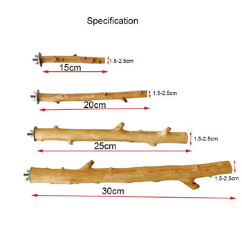 Естествено дърво Домашен любимец Папагал Сурова дървесина Вилица Клон на дърво Стойка Поставка Катерица Птица Хамстер Клон Кацалки Дъвчете Играчки за хапки Пръчка