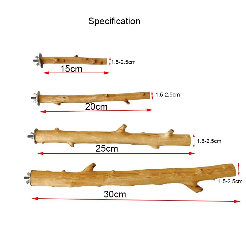 Natūralaus medžio naminių gyvūnėlių papūga žaliavinės medienos šakutės medžio šakelės stovas Voverės paukščio žiurkėno šakelė Ešeriai kramtyti kąsnelius žaislai