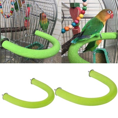 Paukščių papūgos ešerių stovas grubus medinis U formos nagų lakštai, šlifavimo pagaliukai narveliai žaislai Cockatiel Parakeet Conure