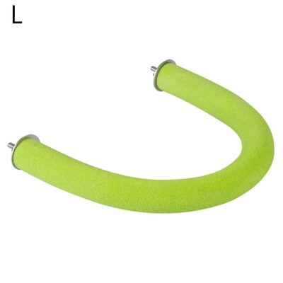 Madárpapagáj sügér állvány durva felületű, fából készült, U-alakú körömágyak, karmos köszörűketrec játékok kakaspapagáj Conure számára