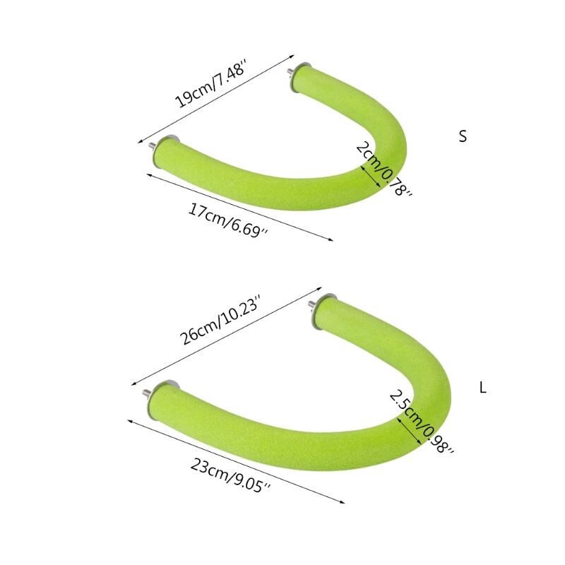Madárpapagáj sügér állvány durva felületű, fából készült, U-alakú körömágyak, karmos köszörűketrec játékok kakaspapagáj Conure számára