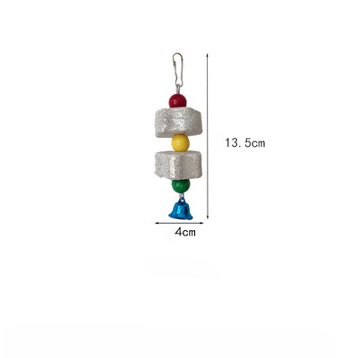 Gėlės formos paukščio krūminis žaislas papūgos šlifavimo akmeninis paukščio narvelis žaislas papūgas Šinšila voverė žaislas paukščio narvelio priedai