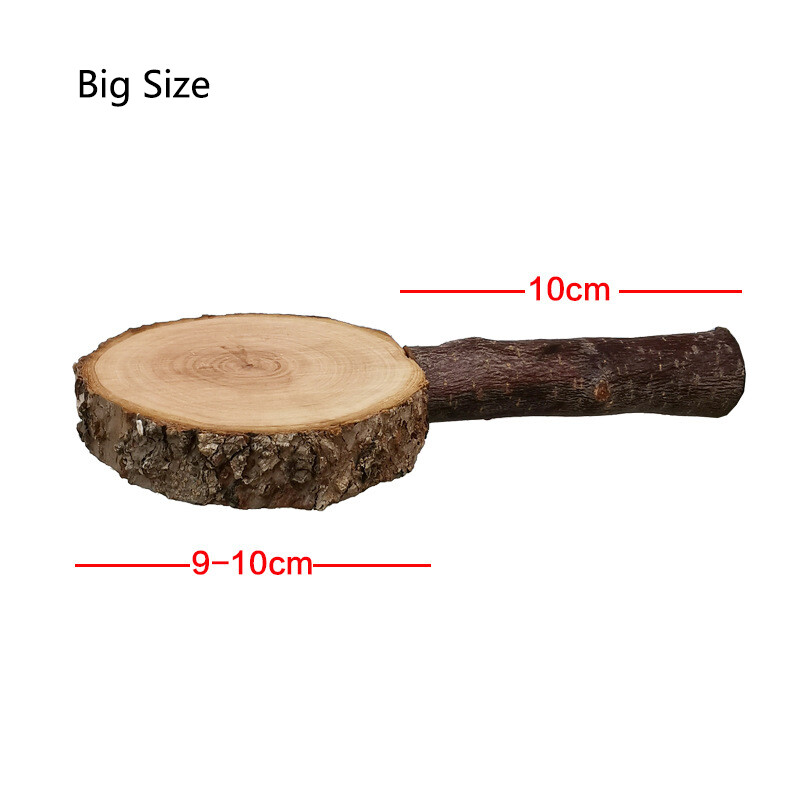 Măr natural Lemn Papagal Animal de companie Furculiță din lemn brut Suport crengă de copac Veveriță Pasăre Hamster Ramă Bibani Jucării pentru mușcături