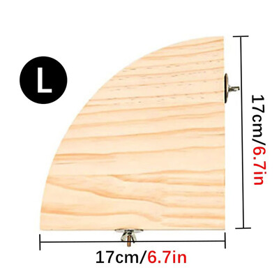 Vėduoklės formos papūgos medinis stovas paukščių narvų priedai Ešeriai mažiems gyvūnams šinšiloms voverėms žiurkėnų paukščiams