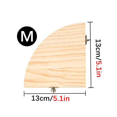 Vėduoklės formos papūgos medinis stovas paukščių narvų priedai Ešeriai mažiems gyvūnams šinšiloms voverėms žiurkėnų paukščiams