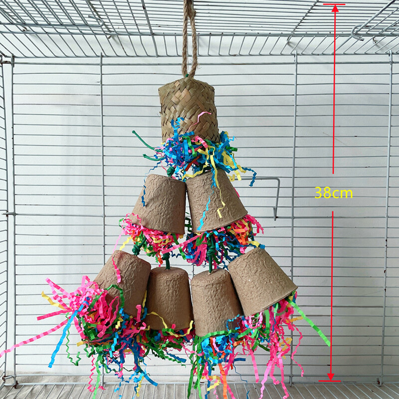 Papūgos kramtomieji žaislai Paukščiai Maitinimosi žaislai Kabantys Sūpynės Smulkintuvas Žaislai Paukščių reikmenys Narveliams Įkandimų priedai Arai Naminių gyvūnėlių produktai